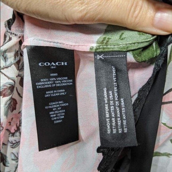 Coach Sheer Floral Midi Dress 4 2017 Collection - Picture 14 of 16